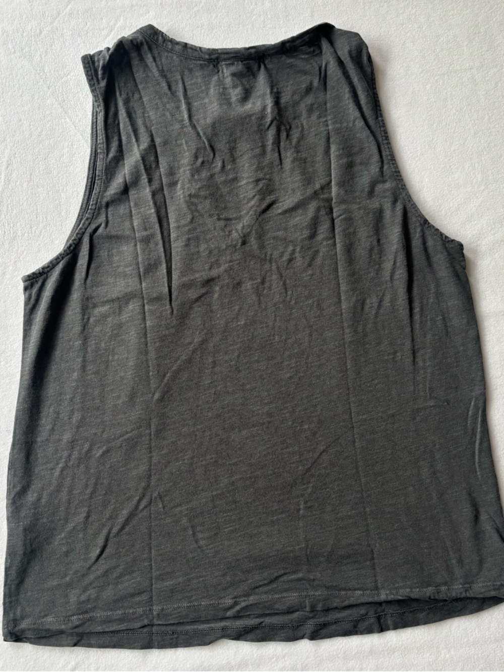 Sanctuary Charcoal Gray Cutout Tank Top Sz Large - Picture 2 of 5